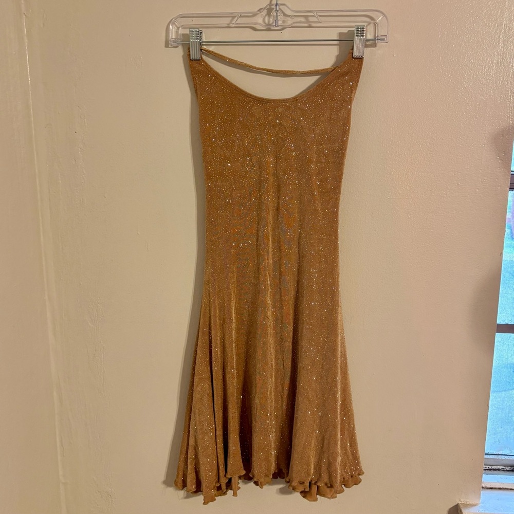 Nude sparkly dance dress Sz. M